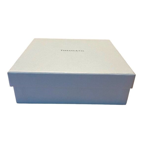 Tiffany & Co. Empty Box And Ribbon w/ Tissue Paper 5.75”x5.75”x2” Necklace Gift - Picture 3 of 12